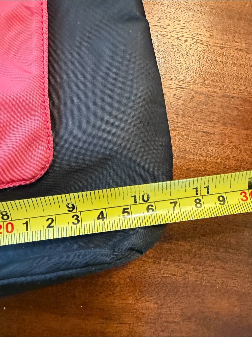 Prada Black vintage 2000’s Tessuto mini Nylon Shoulder Bag with Red Zip Pouch - Picture 13 of 16